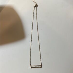 Elegant Gold Bar Necklace